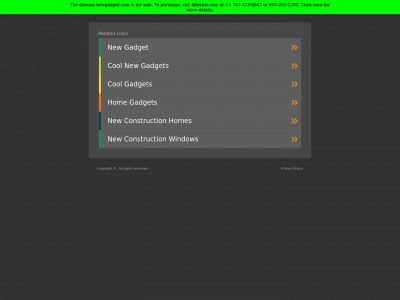 newgadget.com snapshot