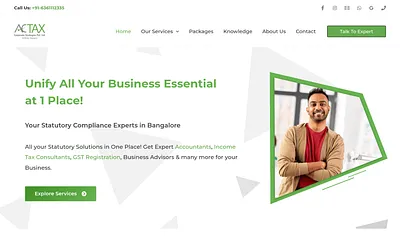 actaxindia.com snapshot