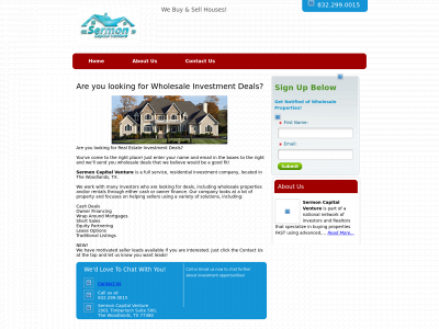 sermoncapitalventure.com snapshot