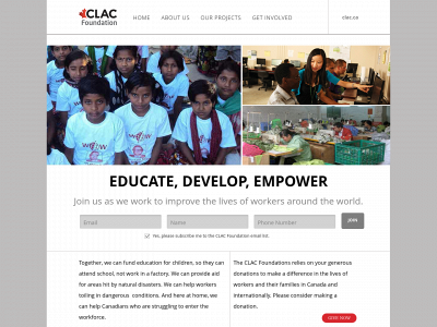 clacfoundation.ca snapshot