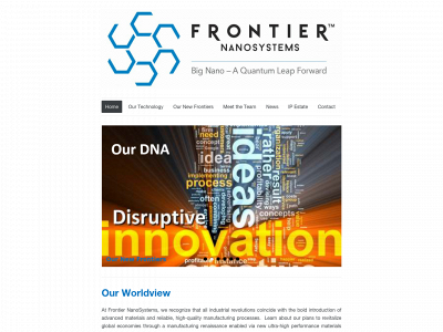 frontiernano.com snapshot