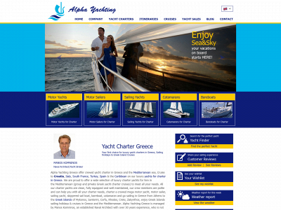 www.alphayachting.com snapshot