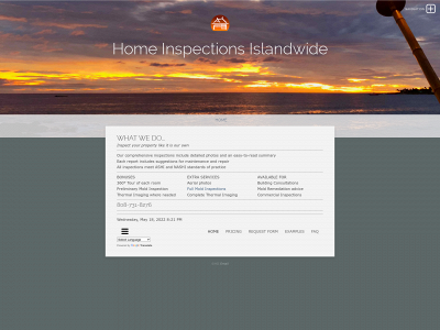 homeinspectionsislandwide.com snapshot