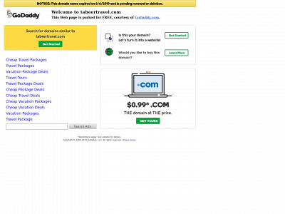 tabeertravel.com snapshot