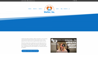 shelter-inc.org snapshot