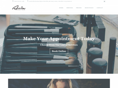 ariabeautysalon.com snapshot
