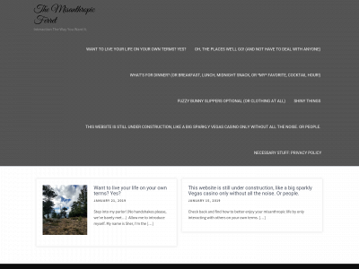 themisanthropicferret.com snapshot
