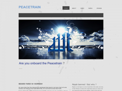 peacetrain.me snapshot