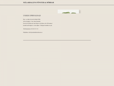 malardalensfonster.se snapshot