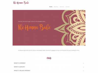 www.thehennababe.com snapshot