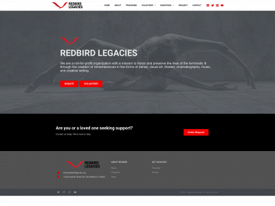 redbirdlegacies.org snapshot