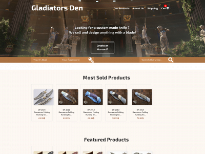 gladiatorsden.com snapshot