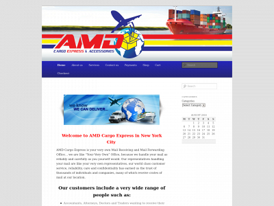 amdcargoexpress.com snapshot