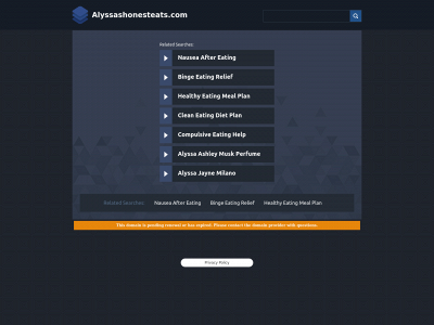 alyssashonesteats.com snapshot