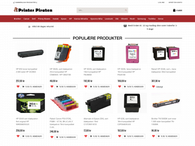 printer-piraten.dk snapshot