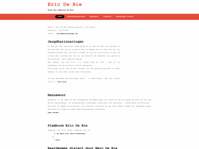 ericdebie.be snapshot