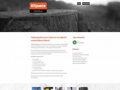 viljaminsekatyo.fi snapshot