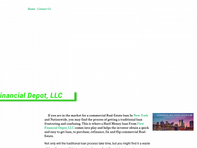 firstfinancialdepot.com snapshot
