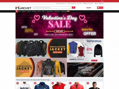 mjacket.com snapshot