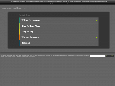 gweneverewillow.com snapshot