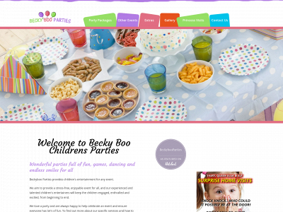 beckybooparties.co.uk snapshot