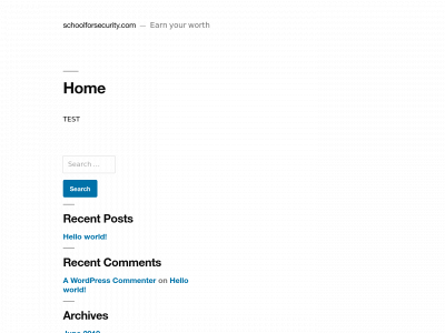 schoolforsecurity.com snapshot