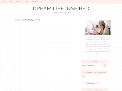 dreamlifeinspired.com snapshot