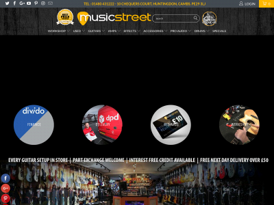 musicstreet.co.uk snapshot