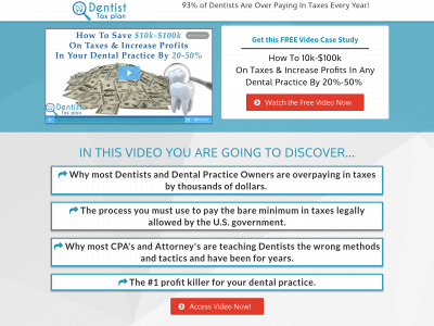 dentisttaxplan.com snapshot
