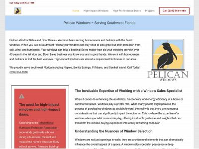 pelicanwindow.com snapshot