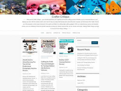 craftercritique.com snapshot