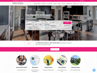 www.prestigerealtywi.com snapshot