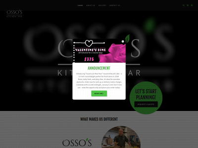 ossoskitchenbar.com snapshot
