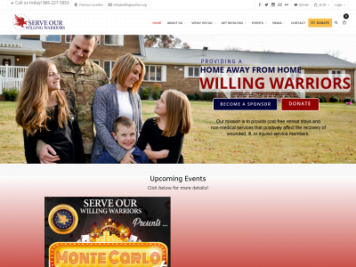 willingwarriors.org snapshot
