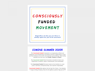 consciouslyfunded.com snapshot