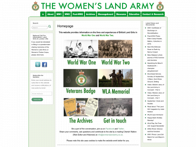womenslandarmy.co.uk snapshot