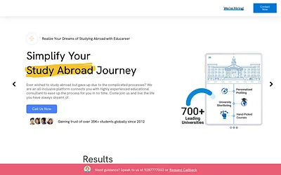 www.educareerindia.com snapshot