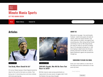 minutemaniasports.com snapshot