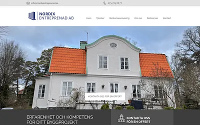 nordixentreprenad.se snapshot