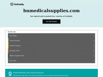 bnmedicalsupplies.com snapshot