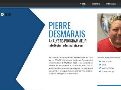 pierredesmarais.com snapshot