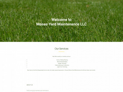 mosesyardmaintenance.com snapshot