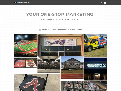 huntergraphixandsigns.com snapshot