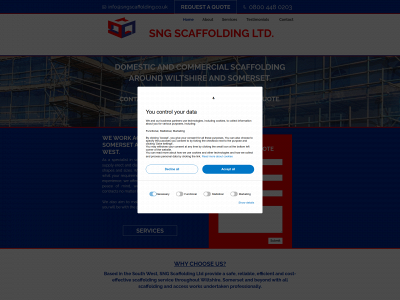 sngscaffolding.co.uk snapshot
