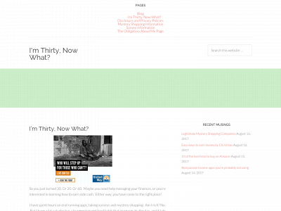 imthirtynowwhat.com snapshot