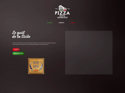 pizzaromagembloux.be snapshot