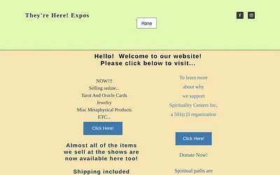 theyrehereexpos.com snapshot