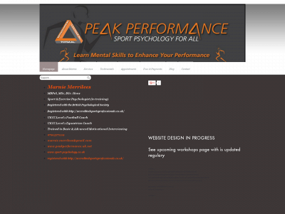 sport-psychology.co.uk snapshot