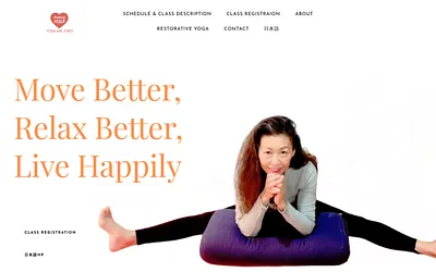 www.yogawithyuko.com snapshot