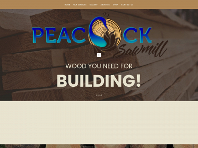 peacocksawmill.com snapshot